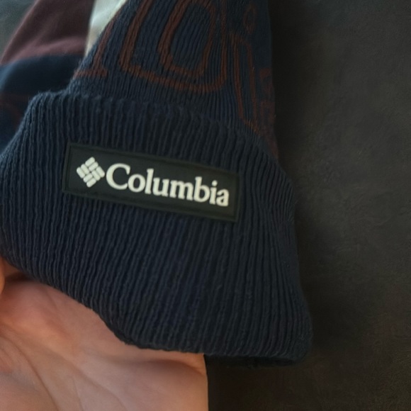 Columbia Polar Powder II Omni-Heat Infinity Beanie: BLUE/RED: NEW WITH TAGS - Picture 4 of 5